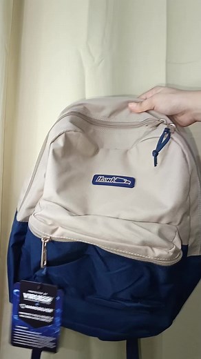 Authentic Navy Blue and Beige Hawk Backpack
