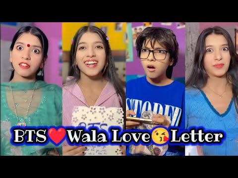 BTS❤️Wala Love😘Letter || BTS Army Trending Video || Short Film || #btsarmy #school #loveletter