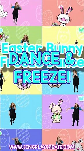 Easter Bunny Freeze Dance! 🐰❄️ Spring Movement Challenge