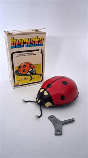 Vintage Kaden -beruska- Mechanical Tin Wind up Ladybug Toy, 1970s, Litho Toy, Tin Toy - Etsy