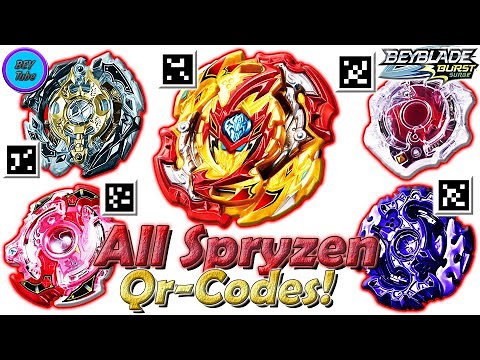 All SPRYZEN QR-CODES | Все Qr-Коды SPRYZEN - Beyblade Burst Surge