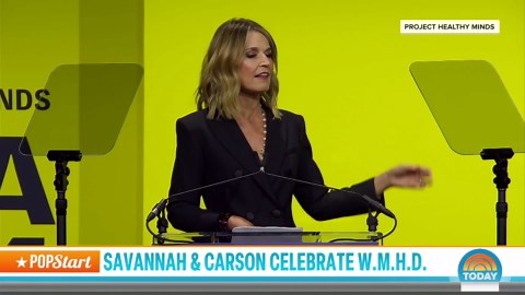 Savannah Guthrie, Carson Daly mark World Mental Health Day