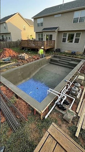 Amazing Backyard Swimming Pool Construction Process