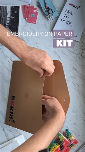 BORDÉ by Katia | Paper Embroidery Artist | ✨Do you want to embroider like this?✨ I’ve got you covered — my embroidery kits include everything you need 💕 🧵 All materials 📸... | Instagram