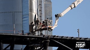 From our latest Starbase video: SpaceX is performing the final steps to ready Starship, and Stage Zero, for a flight as early as this Sunday. This includes the testing of the water deluge system, checkouts on the Chopsticks, and FTS (Flight Termination System) installation! To watch the full video, check out the link in the comments below! 👇 | NASASpaceflight.com