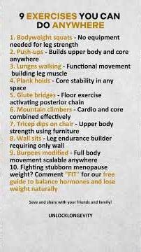 9 Exercises You Can Do Anywhere #shorts