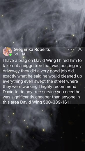 Full tree service to handle it all 580-339-1611 FREE estimates #treeservice #treeremoval #treetrimmin #stormcleanup