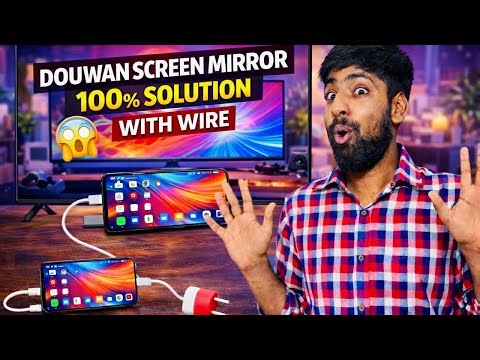 100%✔Fix Screen Mirroring Problems in Douwan | screen lagging or delay|| New Setting 2026