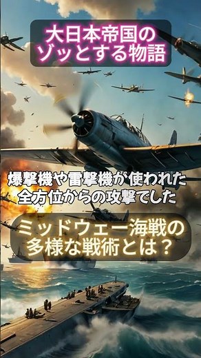 【大日本帝国の物語】ミッドウェー海戦の多様な戦術とは？栄光と挫折の狭間 ！大日本帝国の興亡！ #解説 #戦後 #勇気 #雑学 #戦争と平和 #モチベーションがあがる