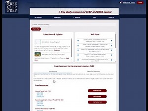 Intro Video - Free CLEP and DSST Study at Free-Clep-Prep!