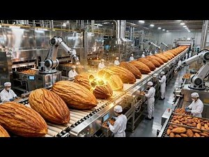 Inside an Almond Processing Plant: From Raw Harvest to Premium Nuts Production (Full Process)