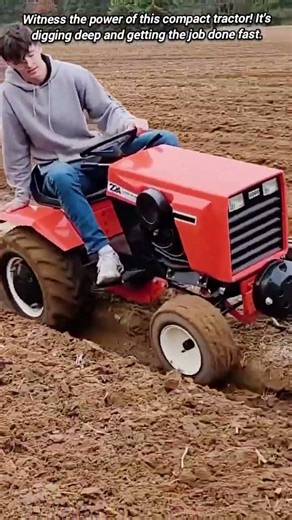 Watch This Small Tractor Plow a Field.