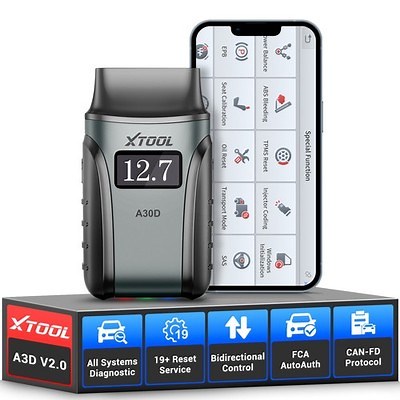 XTOOL A30D V2.0 OBD2 Scanner Bidirectional Full System Diagnostic Tool 19 Reset | eBay