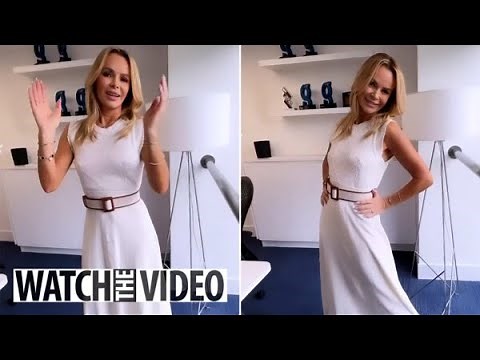 Amanda Holden's Daring Move: White Dress Lift Reveals Shocking Nude Underwear—Watch the Racy Video..