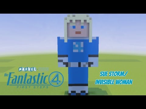 How to build a Invisible Woman statue in Minecraft