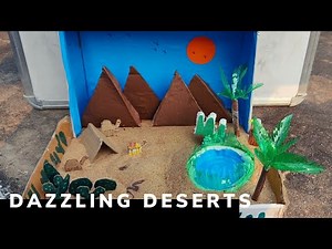 Desert model from waste | Best out of waste model |