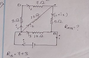 Determine the equivalent resistance (Req) of the circuit shown ... | Filo