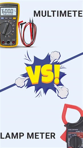 ShramIN Jobs on Instagram: "⚡ Multimeter vs Clamp Meter – क्या फर्क है? 🤔 क्या आप जानते हैं Multimeter और Clamp Meter दोनों अलग-अलग काम के लिए क्यों ज़रूरी हैं? 👉 Multimeter = सटीक माप (Voltage, Resistance, DC/AC) 👉 Clamp Meter = High Current मापना आसान, बिना वायर काटे! 🔧 इलेक्ट्रिशियन हों या स्टूडेंट – ये Reel आपके लिए है। ✅ डिटेल्स + Easy Examples ✅ Real-Life Use Cases #Multimeter Download ShramIN Jobs App 😊 Follow ShramIN Jobs 😉 . . . . . . . #ClampMeter #ElectricalTools #EngineeringLif