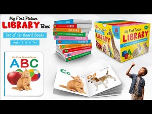My First Picture Library Board Books Box Of 10 | Pre-School Books | Gift Set For Kids | Flipkart |