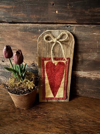 Primitive Rustic Heart - Etsy
