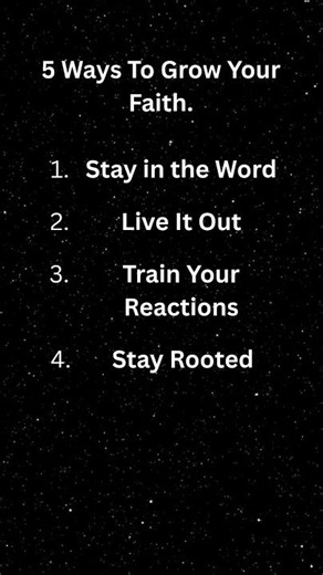 5 Ways To Grow Your Faith