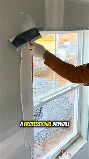 Perfect Drywall Finishing Around Windows | Satisfying Wall Putty & Taping Knife Technique