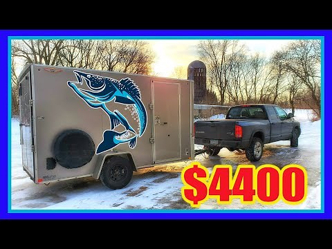Cargo Trailer To Ice House Conversion. A Detailed Build From Start to Finish