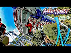 Alpengeist Roller Coaster On Ride Back Seat 4K POV Busch Gardens Williamsburg 2023 07 25
