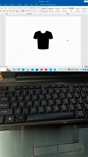 Dress Icon in MS Word |#msword #keyboard #keyboardshortcuts
