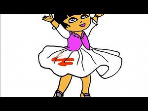 Dora The Explorer Coloring page by baba kids