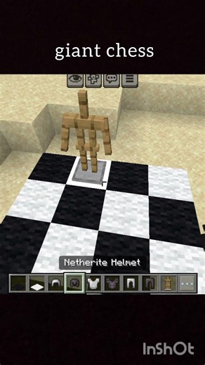 giant chess showcase in Minecraft #minecraft #gaming #minecraftgameplay
