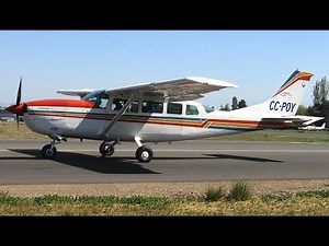 Cessna 207 Stationair 7 (CC-POY) takeoff at Tobalaba Airport (SCTB)