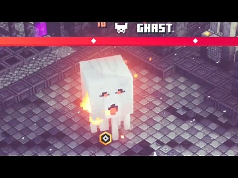 Minecraft Dungeons Flames of the Nether DLC - Ghast Boss Fight