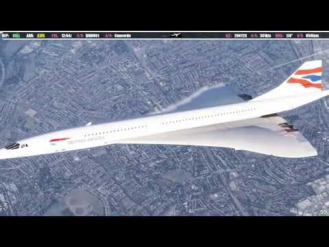 DC Designs Concorde London New York Full Flight MSFS 2024