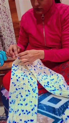 🤗♥️ making muffler♥️ 🤗