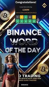 🚀 PALABRA DEL DÍA BINANCE 📈 ¡APRENDE A TRADear CRIPTO SIN RIESGO con DEMO TRADING! 💰📉➡️📈 #Bina