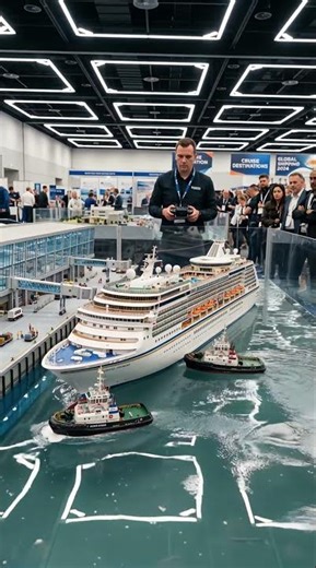 RC Cruise Ship Harbor Docking Simulation