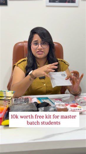 Geetha Koduri on Instagram: "Through this we video we have shared a small glimpse on the products that are available in the kit we are offering for master batch students… Providing this kit for every individual student enables the hygiene as every student have their own accessories like brushes, blender, etc… Next Master Batch Starts From February 23rd For bookings call +91 9948301234 #makeup #makeupacademy #makeupcourse #geethasmakeupacademy #hyderabadmakeupacademy"