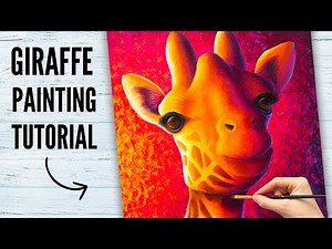 How to Paint a Colorful Giraffe in Acrylics!