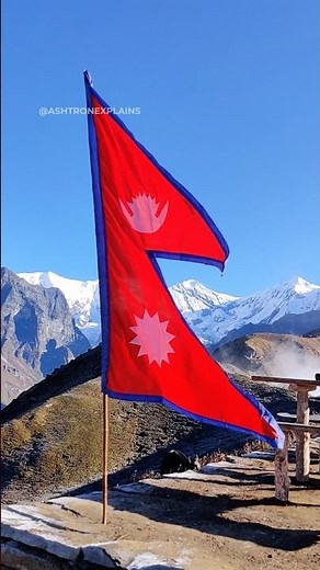 The Only National Flag That Isn't a Rectangle 🇳🇵#shorts #geography #nepal