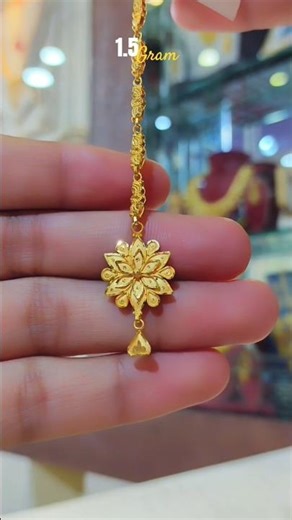 1 gram Mange tikka design #shorts #viral #jewellery #gold