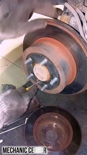 How to Replace Old Brake Rotor #automobile #mechanic #brakerotors