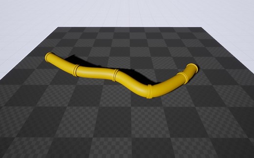 UE4之Spline组件的使用(可编辑动态管道)