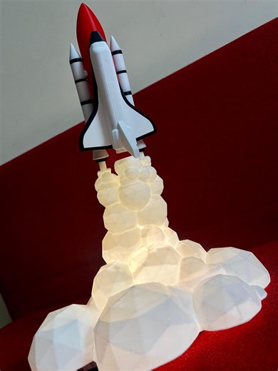 Space Shuttle Launch LED Night Lamp – Large | With Illuminated Smoke | USB Powered Space Decor - Etsy