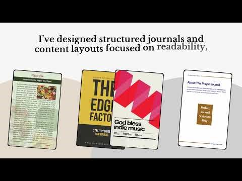 Editorial Designer Intro | eBook, Workbook & Journal Design