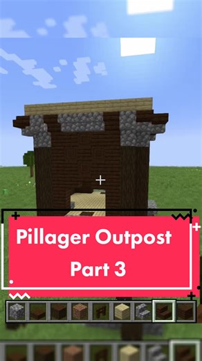 Minecraft Pillager Outpost Building Tutorial Part 4