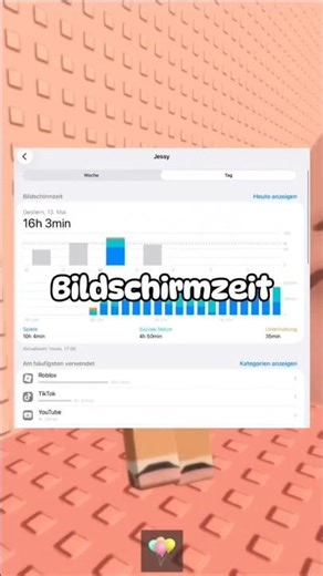 Endlich mal wieder ein sprechvideo✌️wie viel Bildschirmzeit habt ihr #roblox #bildschirmzeit #Jessy