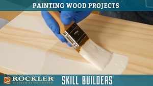 How to Apply a Paint Finish to Wood Projects How to Apply This Finish 1. Sand the project up through the grits to150-grit a. It is a good idea to sand pieces that will be hard to reach before assembly. 2. If you have any nail holes, cracks or defects in the wood, fill them now with a wood filler — sand smooth 3. Brush on a coat of latex primer — sand smooth when it dries 4. Brush on a coat of Chalk or Milk-Paint. (A second coat may be required) 5. Rub on a coat of colored wax as an accent Supply