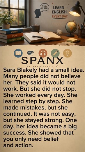 Read and listen to a simple English story. A2 level. Practice every day. Watch full story on YouTube. Link on bio ☝️ #learnenglish #reading #english #sara #shorts