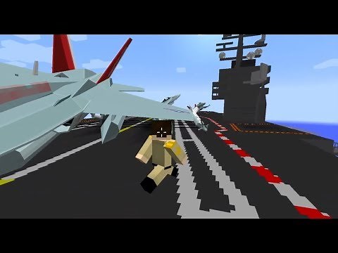 Minecraft Flans Mod: T&P Devblog 53 - Working Aircraft Carriers, Realistic Air Combat and more